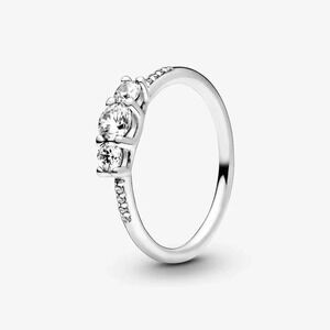 PANDORA | 925 sterling silver  clear-Tree Stone Ring